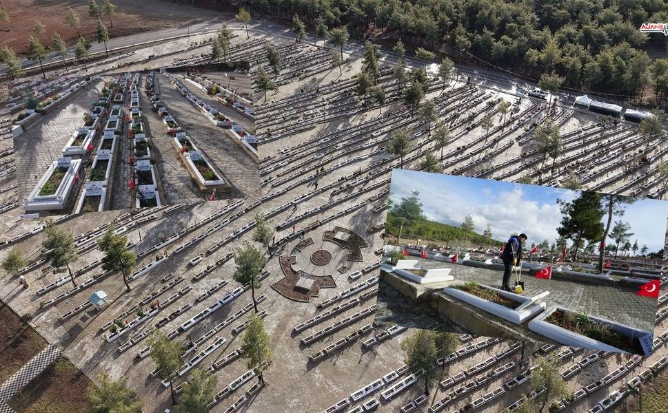 Kahramanmaraş Deprem Şehitliği’nde hummalı hazırlık