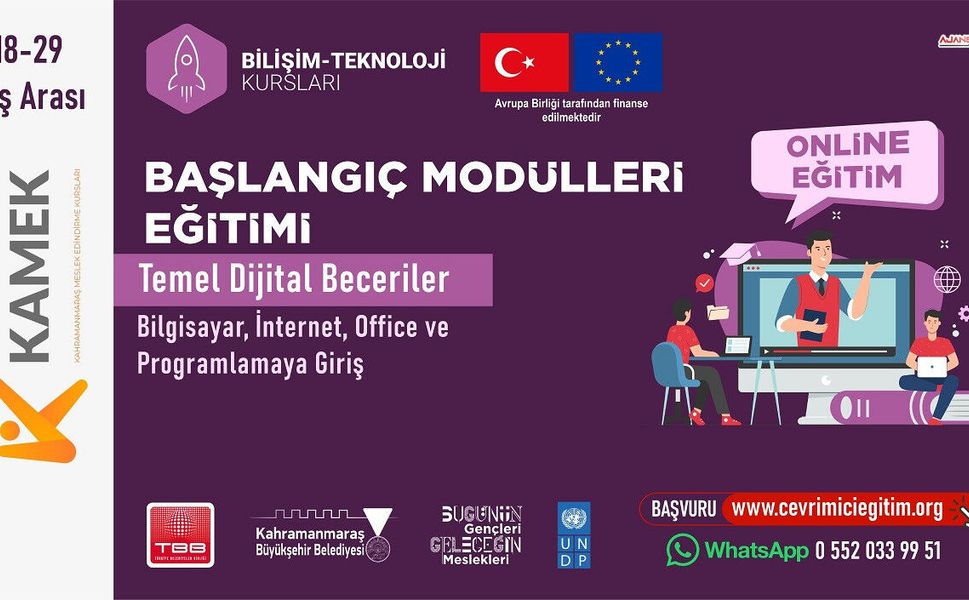 KAMEK’ten dijital eğitim fırsatı: Başvurular başladı!