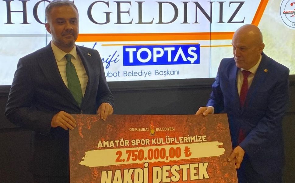 Amatör Kulüplere  2 Milyon 750 Bin TL Destek