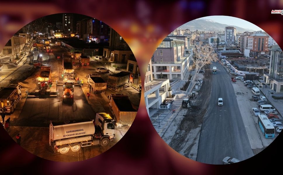 Kahramanmaraş’ta altyapısı biten yollarda hızlı asfalt seferberliği