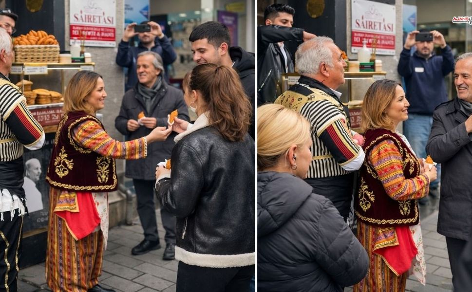 Kurtuluşun Yıldönümünde İstanbul’da Çete Kıyafetiyle İçli Köfte Dağıttı