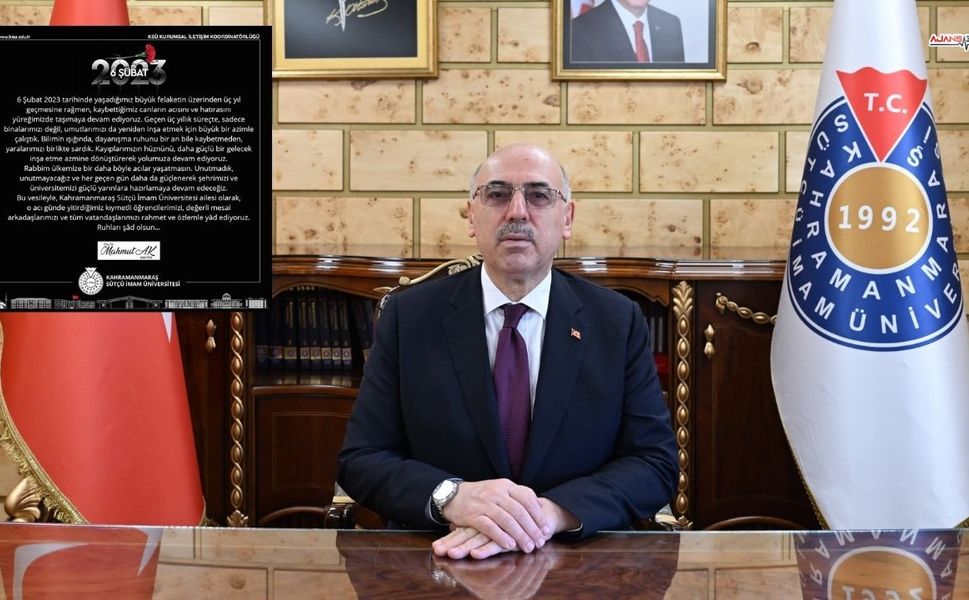 Rektör Mahmut Ak: "Acımız İlk Günkü Gibi Taze"