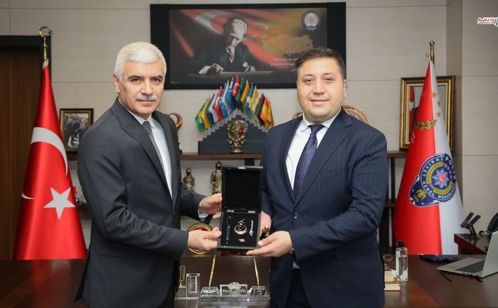 İl Göç İdaresi Müdür Sarı'dan Emniyet Müdürüne Veda Ziyareti